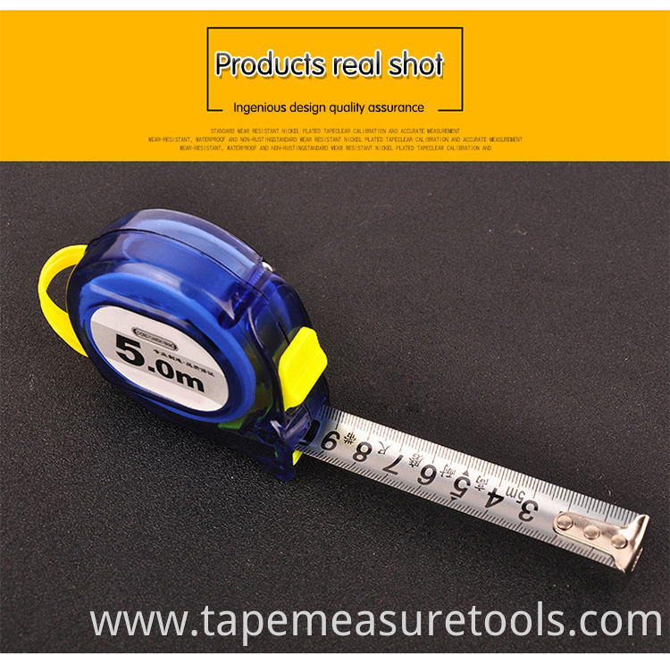 Transparent ruler shell stainless steel ruler belt tape measure 3m 5m 7.5m 10m